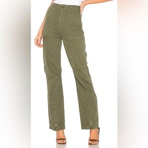 RE/DONE Originals High Rise Cargo Pant in Army
Green